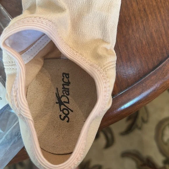 New Pair So Danca Dance Jazz Shoes - Nude - Picture 4 of 6